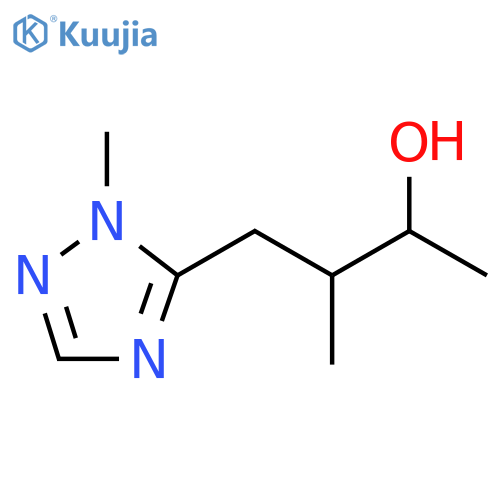 3-methyl-4-(1-methyl-1H-1,2,4-triazol-5-yl)butan-2-ol structure