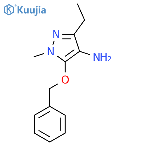 5-(Benzyloxy)-3-ethyl-1-methyl-1h-pyrazol-4-amine structure