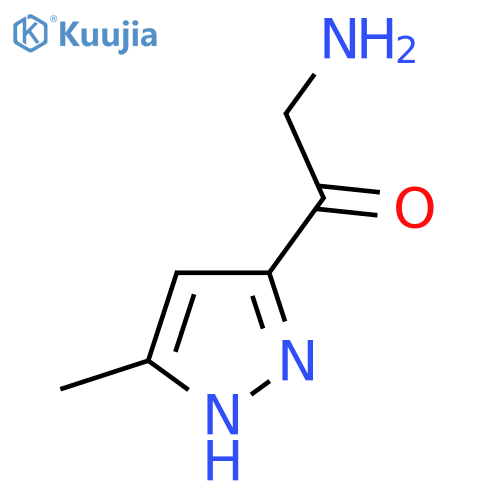 2-amino-1-(5-methyl-1H-pyrazol-3-yl)ethan-1-one structure