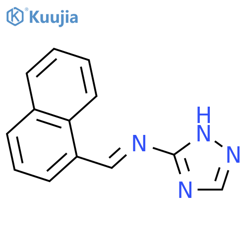 1H-1,2,4-Triazol-3-amine, N-(1-naphthalenylmethylene)- structure