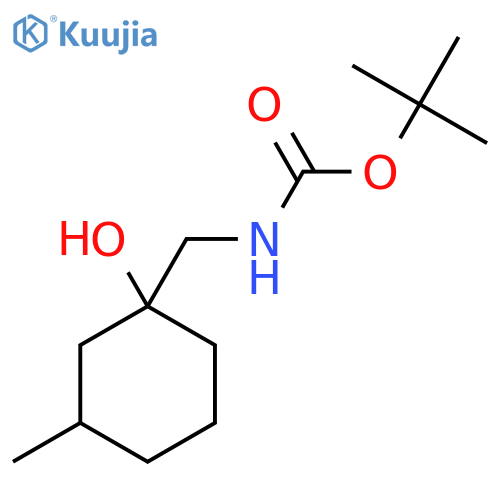 Tert-butyl ((1-hydroxy-3-methylcyclohexyl)methyl)carbamate structure