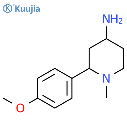 2-(4-Methoxyphenyl)-1-methylpiperidin-4-amine structure