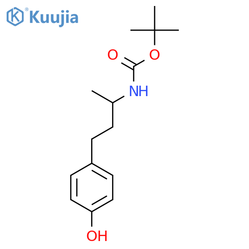 tert-butyl N-[4-(4-hydroxyphenyl)butan-2-yl]carbamate structure