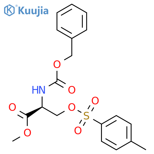 Methyl (2S)-3-(4-Methylphenyl)sulfonyloxy-2-(phenylmethoxycarbonylamino)propanoate structure