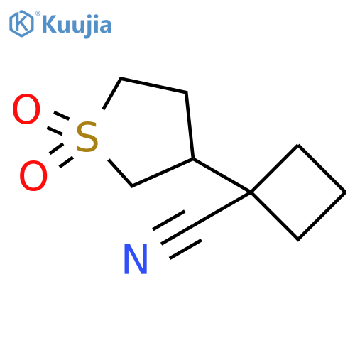 Cyclobutanecarbonitrile, 1-(tetrahydro-1,1-dioxido-3-thienyl)- structure