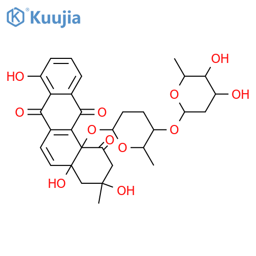 Urdamycin K; 4'-O-(2,6-Dideoxy-β-D-arabino-hexopyranosyl) structure