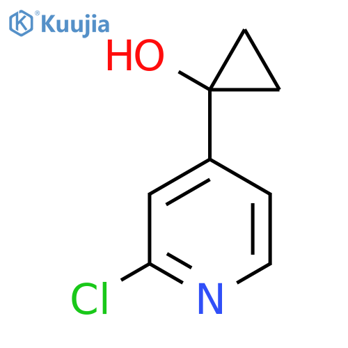 1-(2-chloropyridin-4-yl)cyclopropan-1-ol structure
