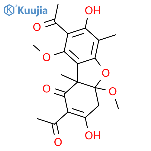 Placodiolic acid; (±)-form, 9-Me ether structure