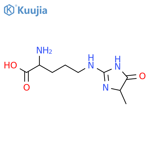 L-Ornithine,N5-(4,5-dihydro-4-methyl-5-oxo-1H-imidazol-2-yl)- structure