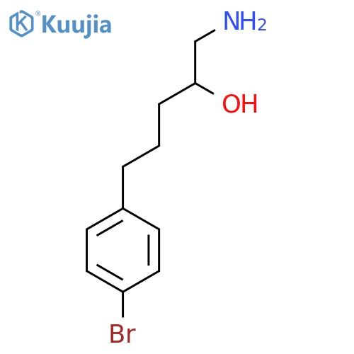 1-amino-5-(4-bromophenyl)pentan-2-ol structure