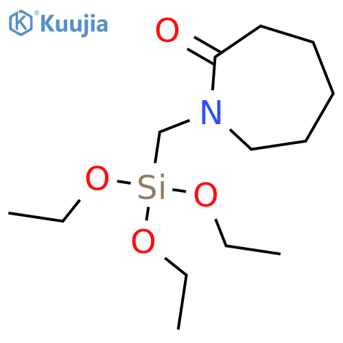 2H-Azepin-2-one, hexahydro-1-[(triethoxysilyl)methyl]- structure