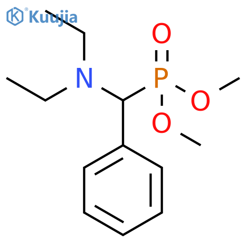 Phosphonic acid, [(diethylamino)phenylmethyl]-, dimethyl ester structure