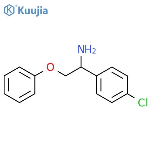 Benzenemethanamine, 4-chloro-α-(phenoxymethyl)- structure