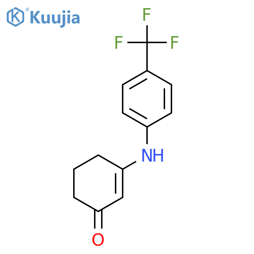 3-{4-(Trifluoromethyl)phenylamino}cyclohex-2-en-1-one structure