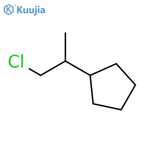 Cyclopentane, (2-chloro-1-methylethyl)- structure