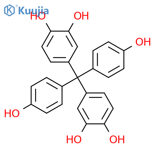 1,2-Benzenediol, 4,4'-[bis(4-hydroxyphenyl)methylene]bis- structure