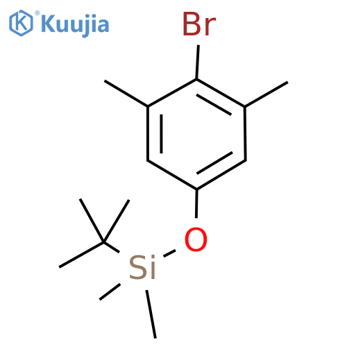 (4-Bromo-3,5-dimethylphenoxy)(tert-butyl)dimethylsilane structure