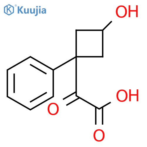 Cyclobutaneacetic acid, 3-hydroxy-α-oxo-1-phenyl- structure