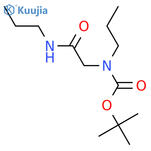 tert-butyl N-propyl-N-(propylcarbamoyl)methylcarbamate structure