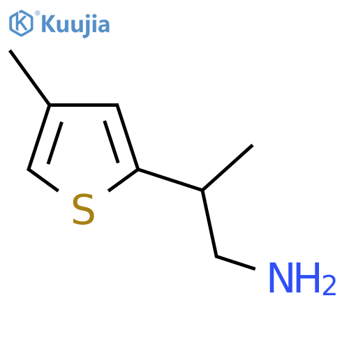 2-(4-methylthiophen-2-yl)propan-1-amine structure