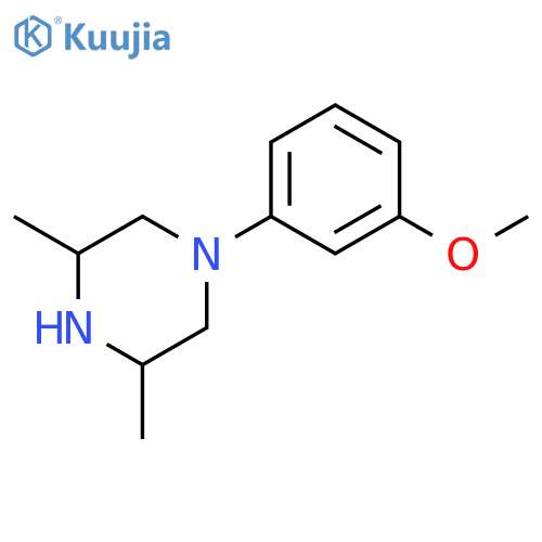 Piperazine, 1-(3-methoxyphenyl)-3,5-dimethyl- structure
