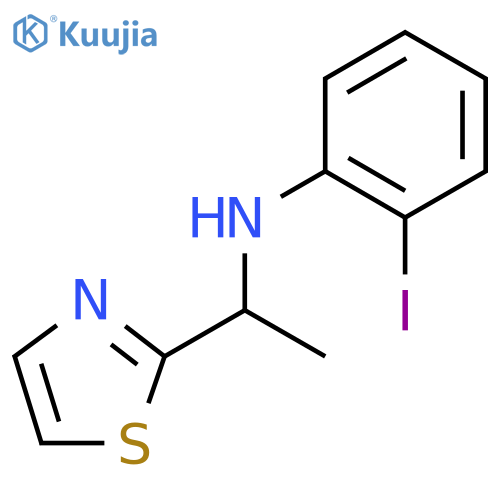 2-iodo-N-1-(1,3-thiazol-2-yl)ethylaniline structure