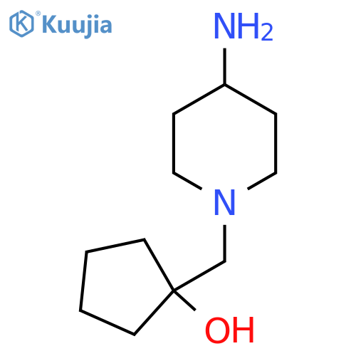 1-[(4-Aminopiperidin-1-yl)methyl]cyclopentan-1-ol structure