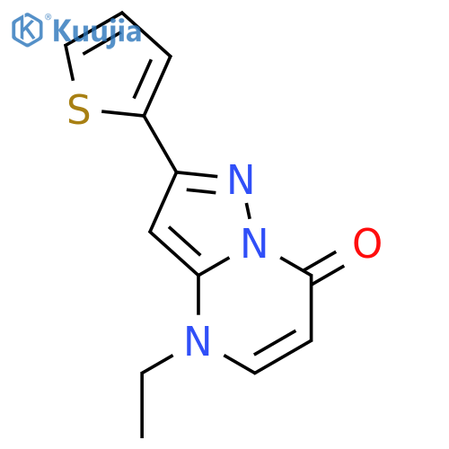 Pyrazolo[1,5-a]pyrimidin-7(4H)-one,4-ethyl-2-(2-thienyl)- structure