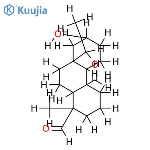 (ent-16beta)-16-Hydroxy-19,20-kauranedial structure