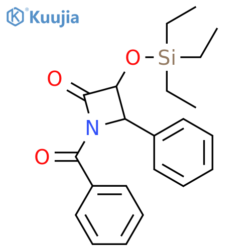 (3R,4S)-1-Benzoyl-4-phenyl-3-(triethylsilyl)oxy-2-azetidinone structure