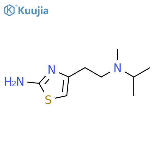 4-{2-methyl(propan-2-yl)aminoethyl}-1,3-thiazol-2-amine structure