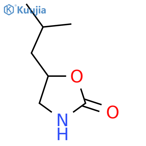5-(2-methylpropyl)-1,3-oxazolidin-2-one structure