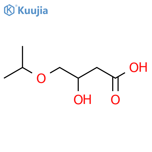 3-hydroxy-4-(propan-2-yloxy)butanoic acid structure