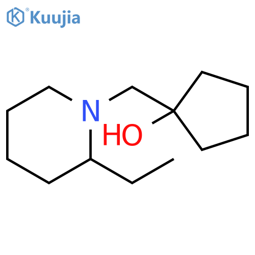 1-[(2-ethylpiperidin-1-yl)methyl]cyclopentan-1-ol structure