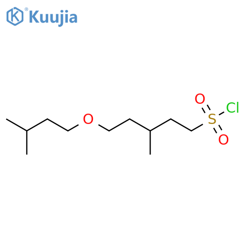 3-methyl-5-(3-methylbutoxy)pentane-1-sulfonyl chloride structure