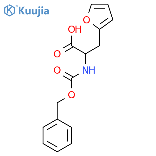 2-{(benzyloxy)carbonylamino}-3-(furan-2-yl)propanoic acid structure
