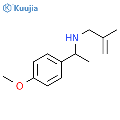 1-(4-methoxyphenyl)ethyl(2-methylprop-2-en-1-yl)amine structure