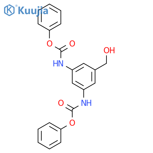 Carbamic acid, [5-(hydroxymethyl)-1,3-phenylene]bis-, diphenyl ester structure