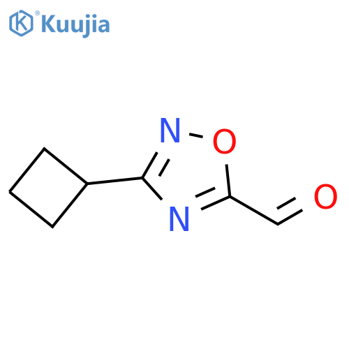 1,2,4-Oxadiazole-5-carboxaldehyde, 3-cyclobutyl- structure