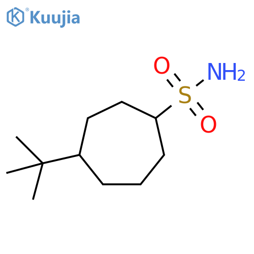 4-tert-butylcycloheptane-1-sulfonamide structure
