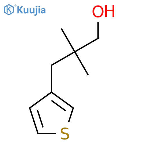 2,2-dimethyl-3-(thiophen-3-yl)propan-1-ol structure