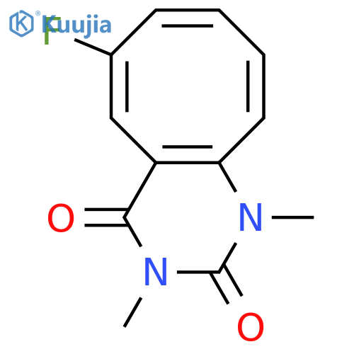 2,4(1H,3H)-Cyclooctapyrimidinedione, 6-fluoro-1,3-dimethyl- structure