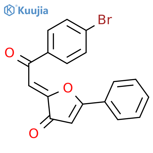 3(2H)-Furanone, 2-[2-(4-bromophenyl)-2-oxoethylidene]-5-phenyl-, (E)- structure
