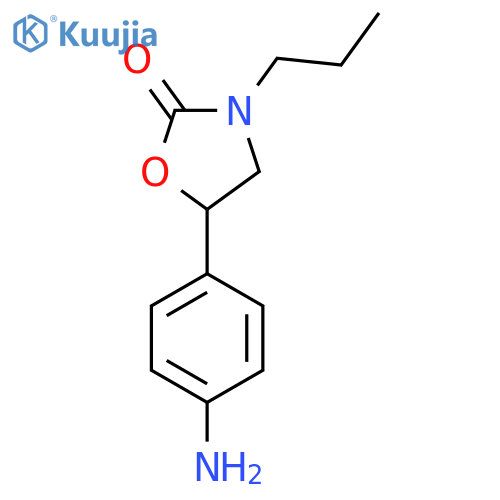 5-(4-Aminophenyl)-3-propyl-1,3-oxazolidin-2-one structure