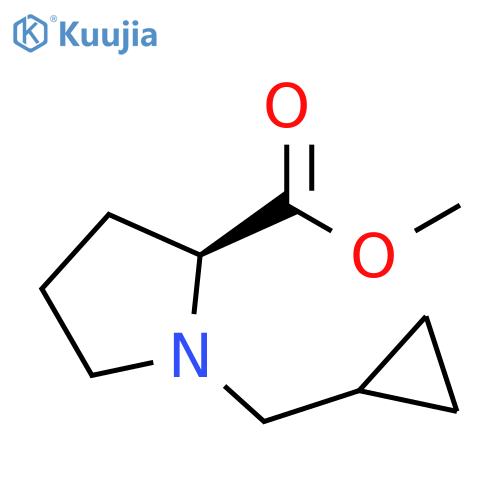 Methyl 1-(cyclopropylmethyl)pyrrolidine-2-carboxylate structure