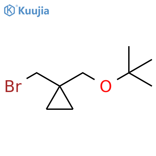 1-(bromomethyl)-1-(tert-butoxymethyl)cyclopropane structure