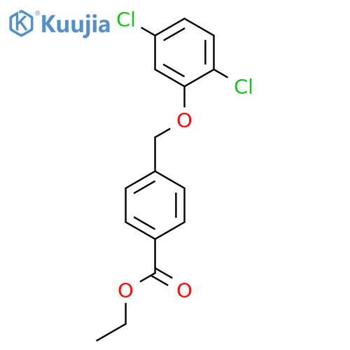 Benzoic acid, 4-[(2,5-dichlorophenoxy)methyl]-, ethyl ester structure