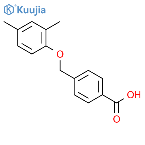 4-(2,4-dimethylphenoxy)methylbenzoic acid structure