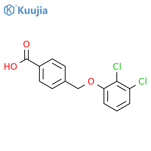 4-(2,3-dichlorophenoxy)methylbenzoic acid structure