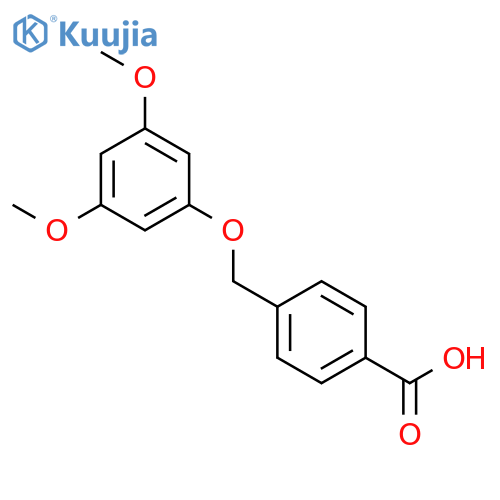 Benzoic acid, 4-[(3,5-dimethoxyphenoxy)methyl]- structure